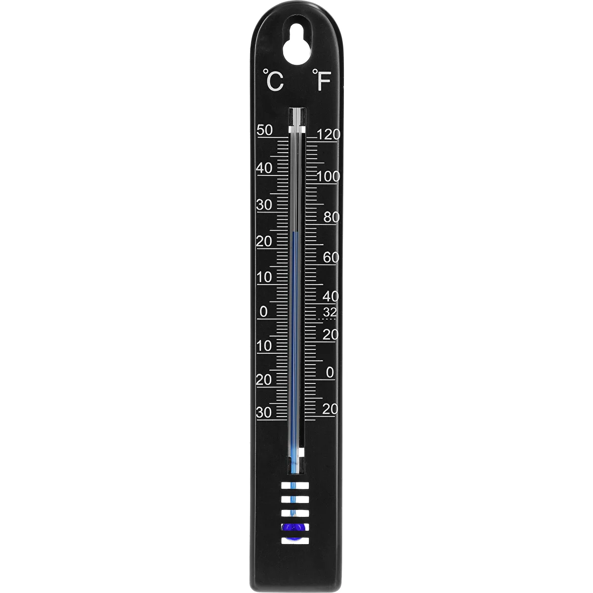 Universālais termometrs (-30 līdz +50 °C), 17 cm, melns