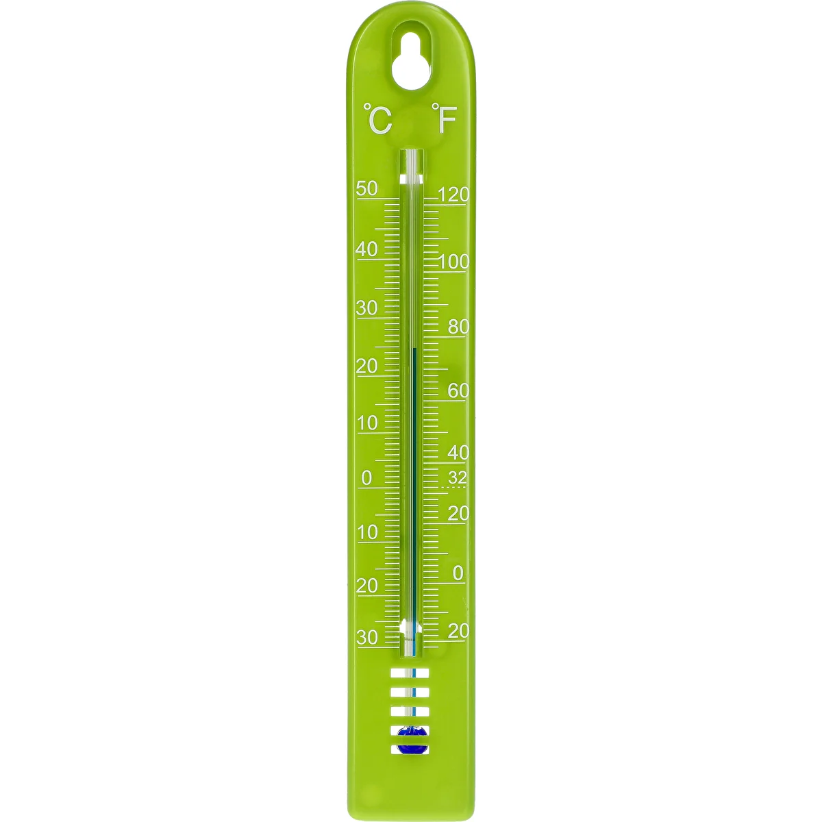 Universālais termometrs (-30 līdz +50°C), 17 cm, zaļš
