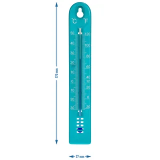Universāls termometrs (-30 līdz +50 °C), 17 cm, zils – photo 4