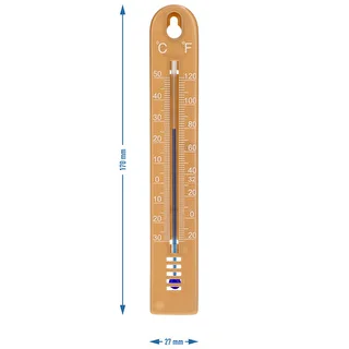 Universāls termometrs (-30 līdz +50 °C), 17 cm, gaiši brūns – photo 4