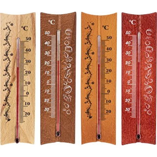 Koka istabas termometrs (-20 līdz +50°C), 15 cm, asorti – photo 2