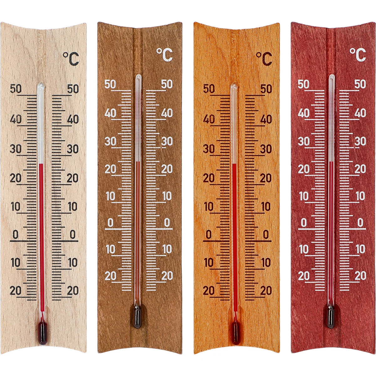 Koka istabas termometrs (-20 līdz +50°C), 15 cm, asorti
