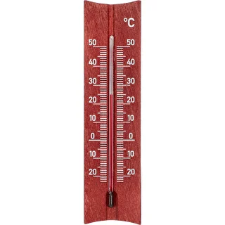 Koka istabas termometrs (-20 līdz +50 °C), mahagonkrāsas, 15 cm
