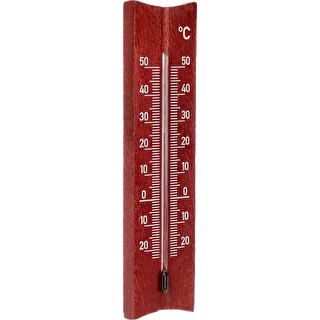 Koka istabas termometrs (-20 līdz +50 °C), mahagonkrāsas, 15 cm – photo 2
