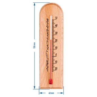 Istabas termometrs ar rakstu (-20°C līdz +50°C) 15cm – photo 3