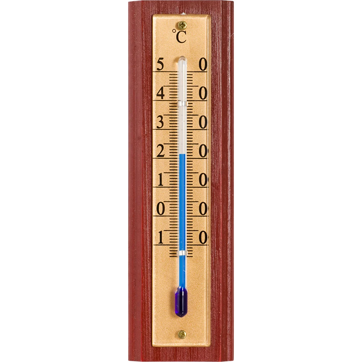 Istabas termometrs ar zelta krāsas skalu (-10°C līdz +50°C) 12 cm