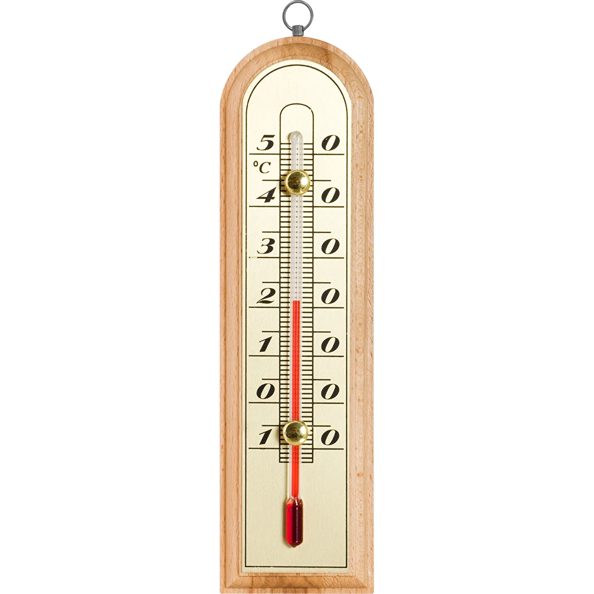 Istabas termometrs ar zelta krāsas skalu (-10°C līdz +50°C) 16 cm