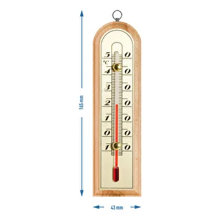 Istabas termometrs ar zelta krāsas skalu (-10°C līdz +50°C) 16 cm – photo 2