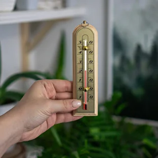 Istabas termometrs ar zelta krāsas skalu (-10°C līdz +50°C) 16 cm – photo 3