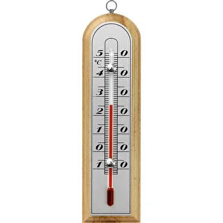 Istabas termometrs ar sudrabkrāsas skalu (-10°C līdz +50°C) 16cm asorti