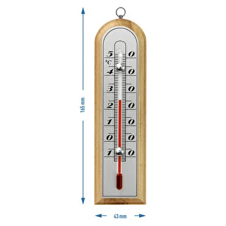 Istabas termometrs ar sudrabkrāsas skalu (-10°C līdz +50°C) 16cm asorti – photo 3