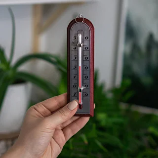 Istabas termometrs ar sudrabkrāsas skalu (-10°C līdz +50°C) 16cm asorti – photo 4