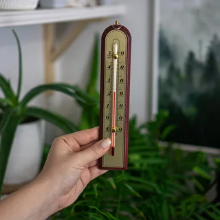 Istabas termometrs ar zelta skalu (-10°C līdz +50°C), 22 cm, asorti – photo 3