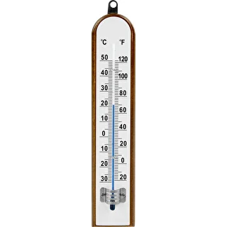 Istabas termometrs ar baltu skalu (-30°C līdz +50°C) 20 cm