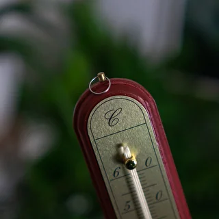 Istabas termometrs ar zeltkrāsas skalu (-10°C līdz +60°C) 28cm mikss – photo 7