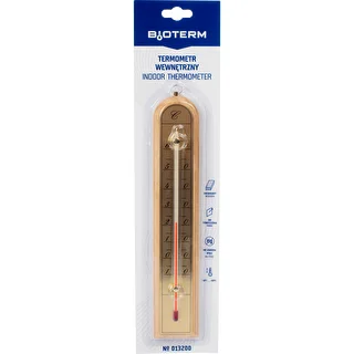 Istabas termometrs ar zeltkrāsas skalu (-10°C līdz +60°C) 28cm mikss – photo 4