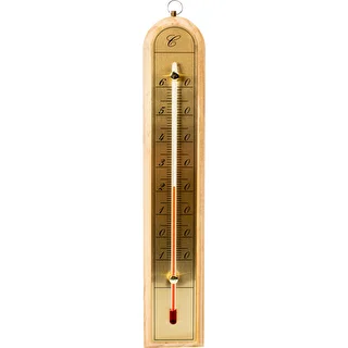 Istabas termometrs ar zeltkrāsas skalu (-10°C līdz +60°C) 28cm mikss