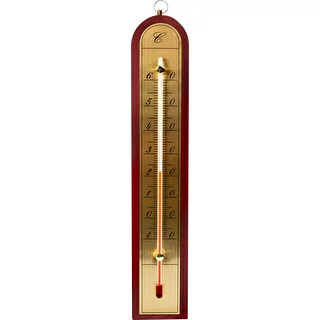 Istabas termometrs ar zeltkrāsas skalu (-10°C līdz +60°C) 28cm mikss – photo 2