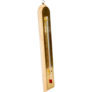 Istabas termometrs ar zeltkrāsas skalu (-10°C līdz +60°C) 28cm mikss – photo 3