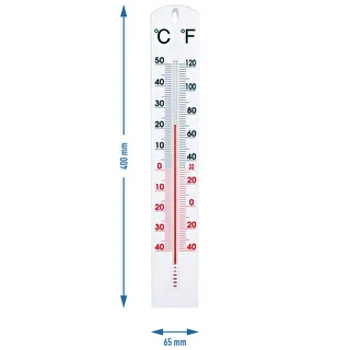 Universāls balts termometrs (-40°C līdz +50°C) 40 cm – photo 2
