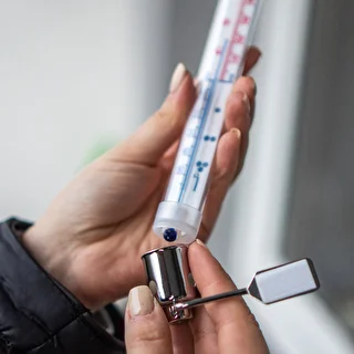 Ārējais termometrs ar metāla ietvaru (-50°C līdz +50°C) 20 cm – photo 4