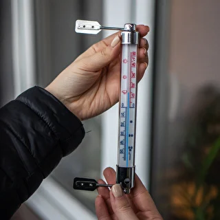 Ārējais termometrs ar metāla ietvaru (-50°C līdz +50°C) 20 cm – photo 3
