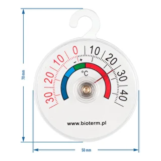 Termometrs ledusskapjiem un saldētavām (-35°C līdz +45°C) Ø 5cm – photo 2