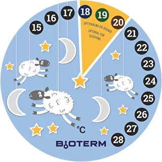 Istabas šķidro kristālu termometrs, bērnistabai Ø 11cm