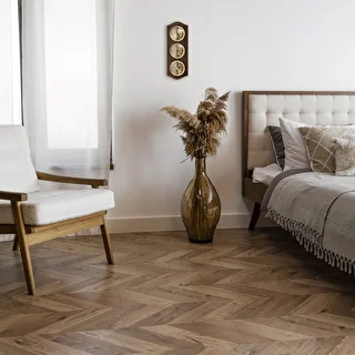 Retro stila laikapstacija - venge krāsa ar zeltītām ciparnīcām – photo 6