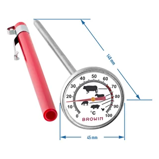 Virtuves termometrs ar grafisko apdruku (0°C līdz +100°C) 12,5 cm – photo 2