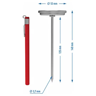 Termometrs šķiņķa vārītājam 1,5 kg un 3 kg (0 °C līdz +120 °C) 12,5 cm – photo 4