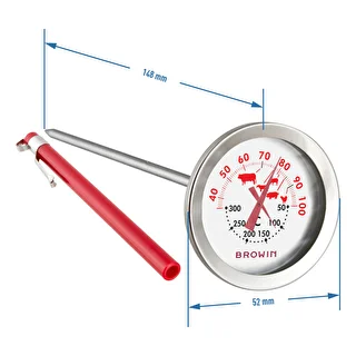 Termometrs ar dubultu skalu (30°C līdz 100°C) / (50°C līdz 300°C) 13,0cm – photo 3