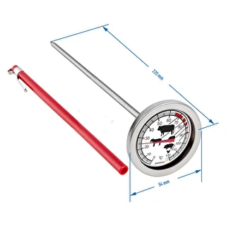 Virtuves termometrs ar grafisko skalu (0°C līdz +120°C) 21,0 cm – photo 2