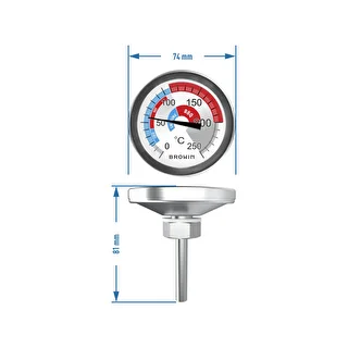 Termometrs kūpinātavai un BBQ (0 °C līdz +250 °C) 5,7 cm – photo 6