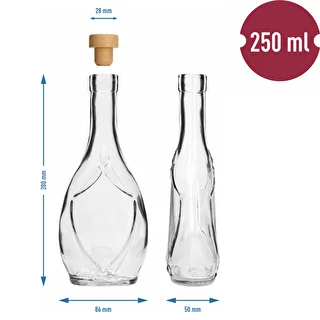 Dekoratīva pudele ICONA 250 ml ar korķi-sēnīti, 1 gab. – photo 5