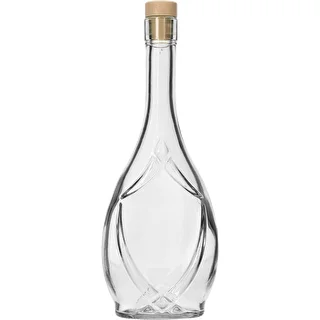 Dekoratīva pudele ICONA 500 ml ar sēnītes tipa korķi, 1 gab.