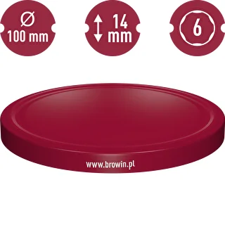 Burku vāciņi fi 100, bordo - 10 gab. – photo 3