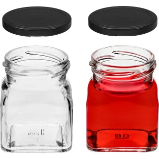 Burka Twist-off 120 ml - Četri stūri fi 53 ar melnu vāciņu, 6 gab. – photo 5