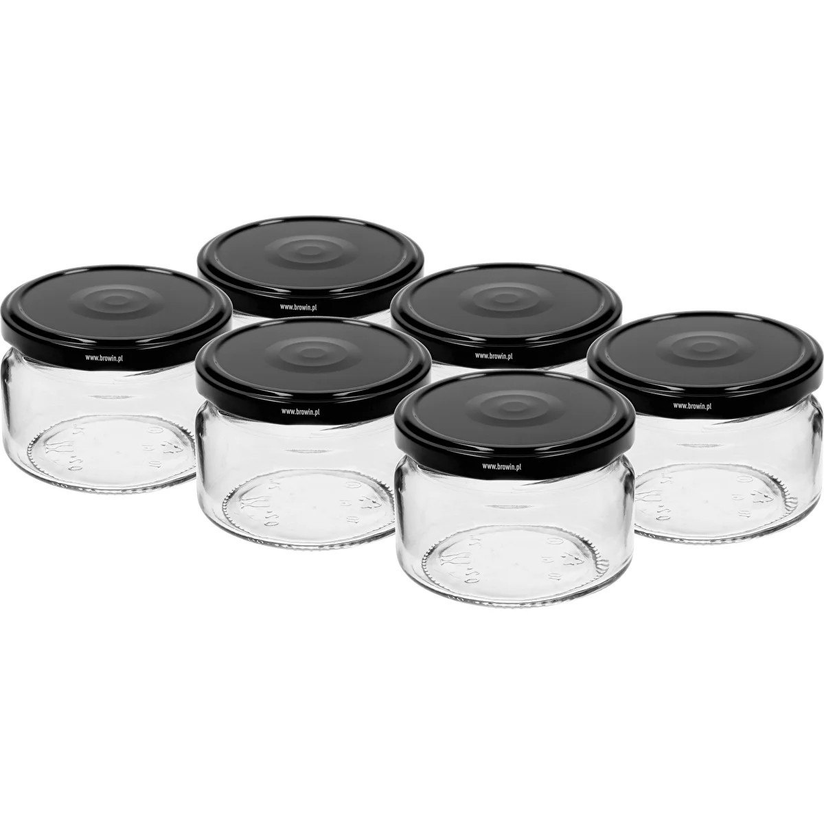 Zema 200 ml burka - ar melnu vāciņu fi 82/6, 6 gab.