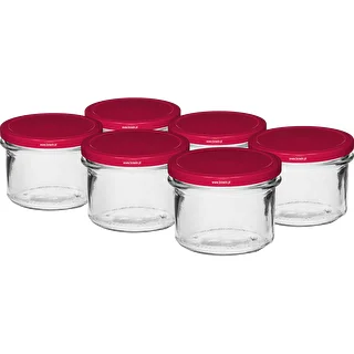 Taisnsienu burka 235 ml (fi82) ar bordo vāciņu, 6 gab.