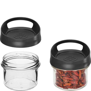 Stikla trauks 235 ml ar skrūvējamu vāciņu piekarināšanai – photo 2