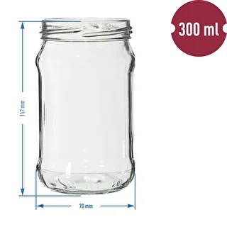 300 ml burkas ar krāsainiem vāciņiem fi 66 - 6 gab. – photo 2