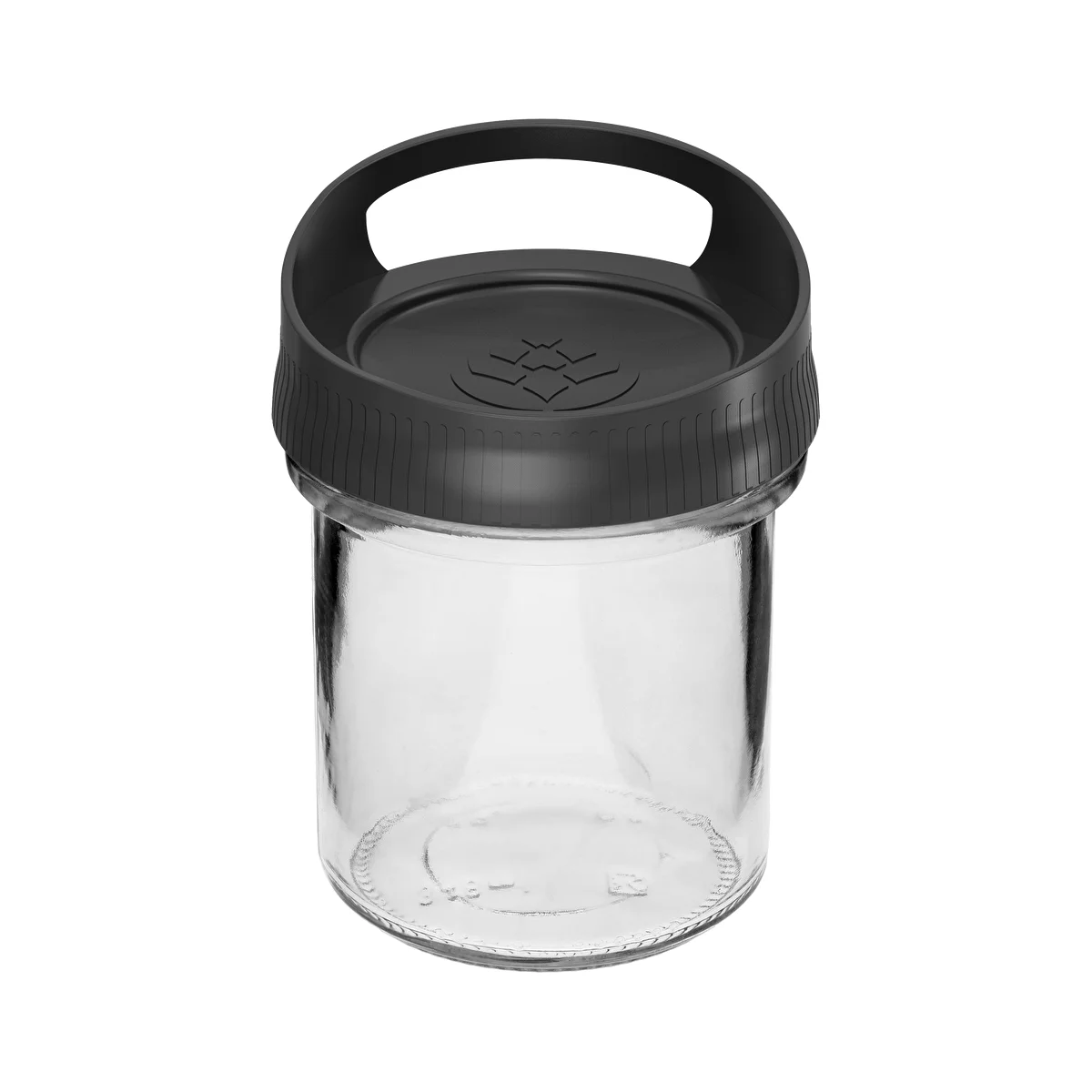 Stikla trauks 350 ml ar pakarināšanai paredzētu vāciņu