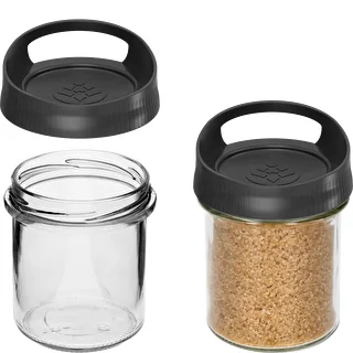 Stikla trauks 350 ml ar pakarināšanai paredzētu vāciņu – photo 2