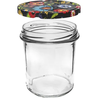 350 ml burka ar krāsainu vāciņu - 6 gab. – photo 4