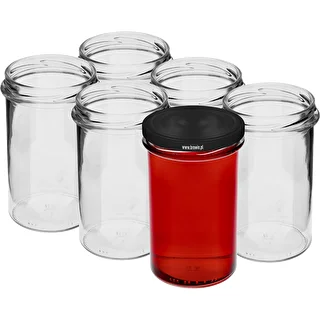Taisna burka 545 ml (fi 82) - ar melnu vāciņu, 6 gab. – photo 3