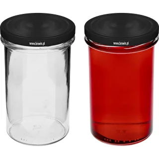Taisna burka 545 ml (fi 82) - ar melnu vāciņu, 6 gab. – photo 5