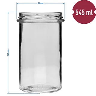 Taisna burka 545 ml (fi 82) - ar melnu vāciņu, 6 gab. – photo 6
