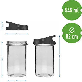 Stikla trauks 545 ml ar vāciņu piekāršanai – photo 5