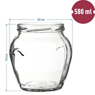 Burka TO Amfora 580 ml ar krāsainu vāciņu fi82/6-6 gab. – photo 6